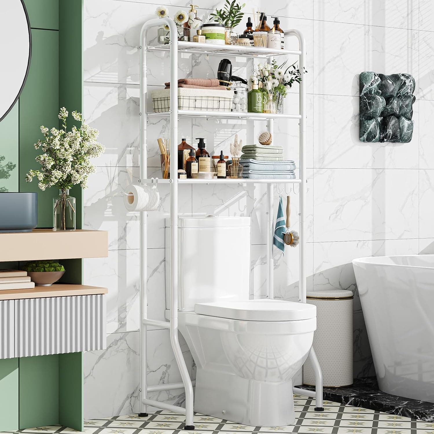 Simple Trending 3-Tier Over-Toilet Rack