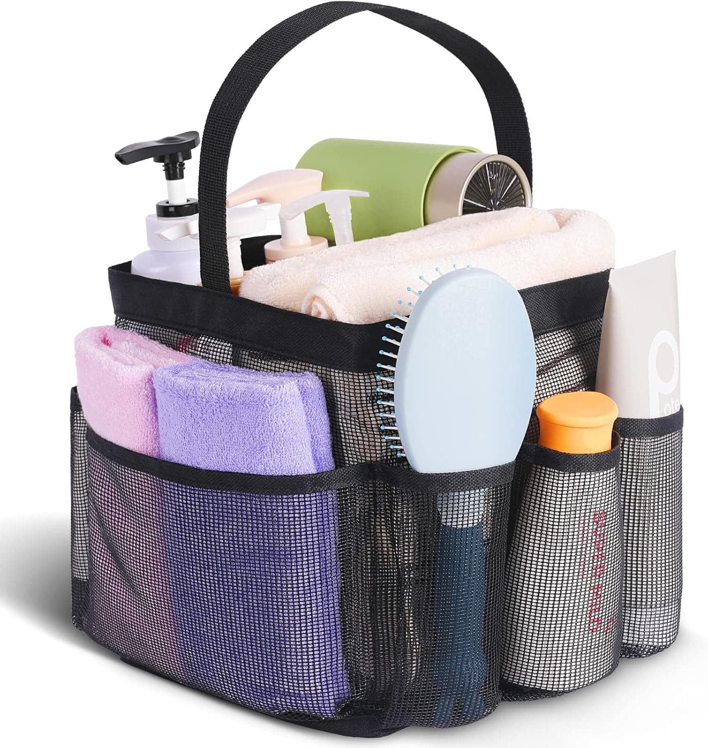 EUDELE Mesh Portable Shower Caddy, 9 pockets